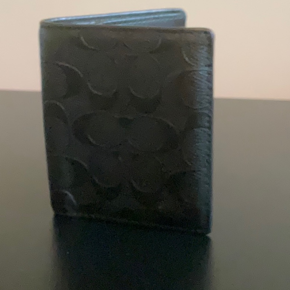 Coach Black Leather Wallet